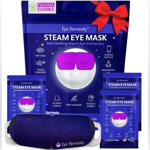 Steam Eye Compress Sleep Mask in Heat Warm NEW Relax